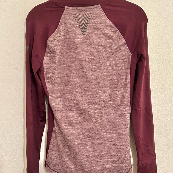 Under Armour Womens Reactor Long Sleeve Burgundy Small - Picture 3 of 6